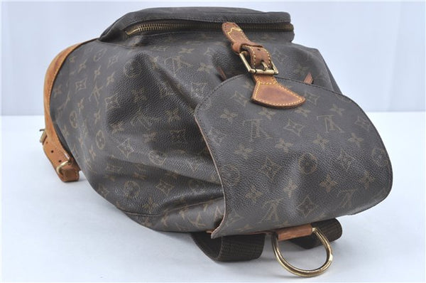 Authentic Louis Vuitton Monogram Montsouris GM Backpack M51135 LV J1750