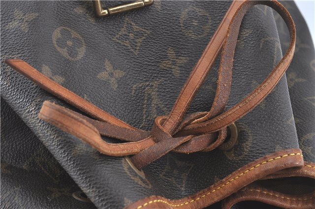 Authentic Louis Vuitton Monogram Montsouris GM Backpack M51135 LV J1750
