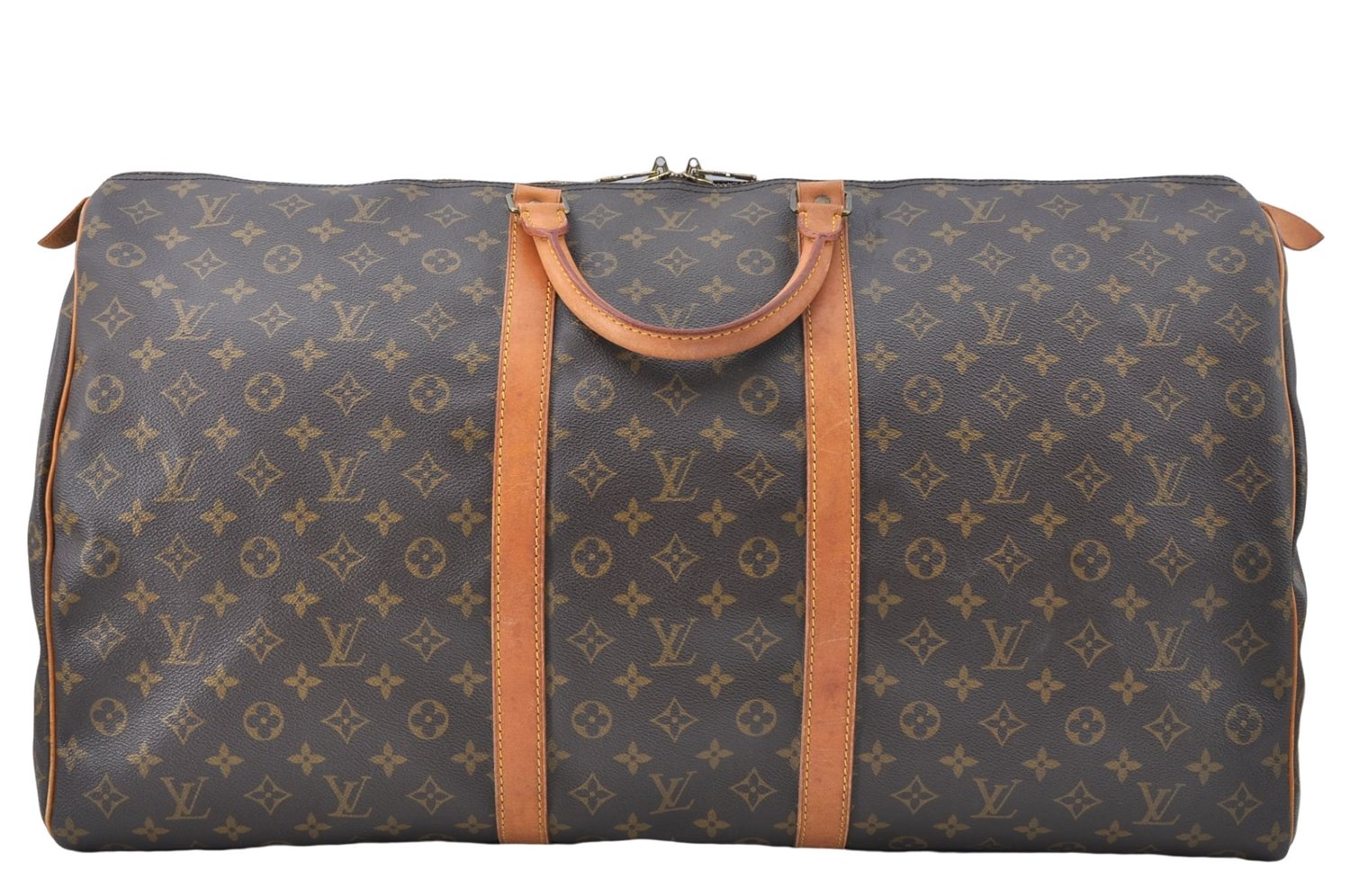 Authentic Louis Vuitton Monogram Keepall 60 Travel Boston Bag M41422 LV J1755