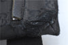 Authentic GUCCI Waist Body Bag Canvas Leather 28566 Black J1756