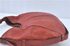 Authentic YVES SAINT LAURENT Mombasa Shoulder Hand Bag Leather 205118 Red J1759