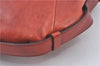 Authentic YVES SAINT LAURENT Mombasa Shoulder Hand Bag Leather 205118 Red J1759