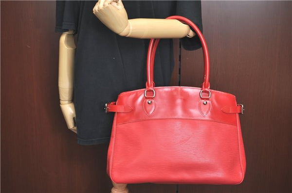 Authentic Louis Vuitton Epi Passy GM Shoulder Hand Bag Red M5925E LV J1761