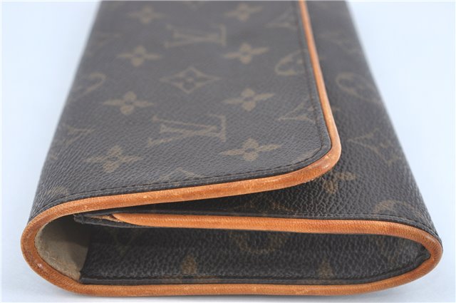 Authentic Louis Vuitton Monogram Pochette Twin GM Shoulder Bag M51852 LV J1763
