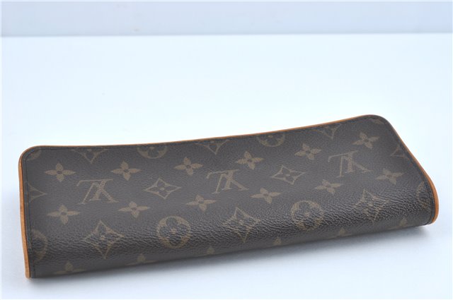 Authentic Louis Vuitton Monogram Pochette Twin GM Shoulder Bag M51852 LV J1763