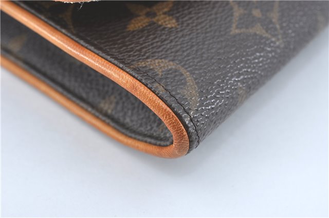 Authentic Louis Vuitton Monogram Pochette Twin GM Shoulder Bag M51852 LV J1763