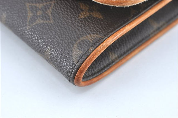 Authentic Louis Vuitton Monogram Pochette Twin GM Shoulder Bag M51852 LV J1763