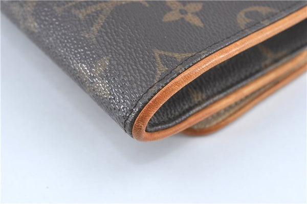 Authentic Louis Vuitton Monogram Pochette Twin GM Shoulder Bag M51852 LV J1763