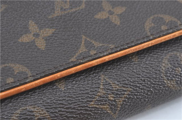 Authentic Louis Vuitton Monogram Pochette Twin GM Shoulder Bag M51852 LV J1763