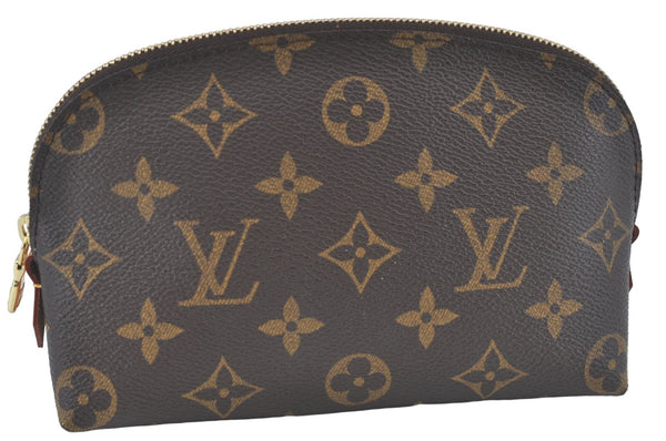 Authentic Louis Vuitton Monogram Pochette Cosmetic Pouch M47515 LV J1764