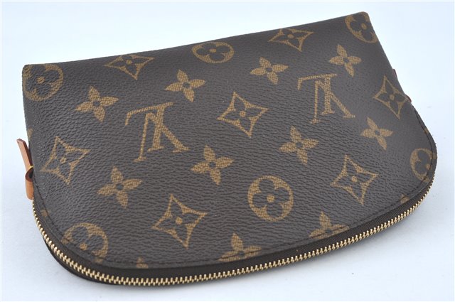 Authentic Louis Vuitton Monogram Pochette Cosmetic Pouch M47515 LV J1764