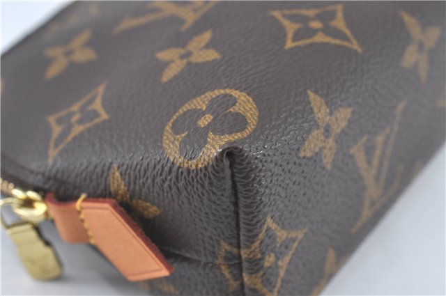 Authentic Louis Vuitton Monogram Pochette Cosmetic Pouch M47515 LV J1764