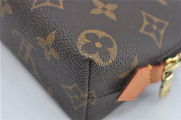 Authentic Louis Vuitton Monogram Pochette Cosmetic Pouch M47515 LV J1764