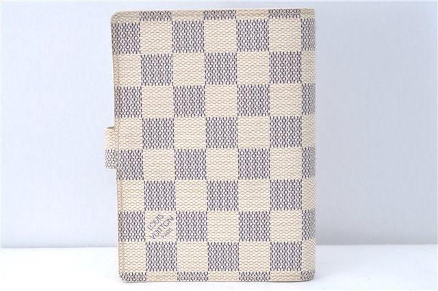 Authentic Louis Vuitton Damier Azur Agenda PM Day Planner Cover R20706 LV J1765