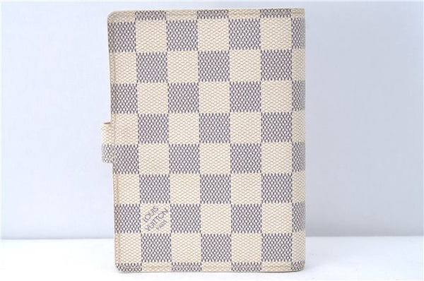 Authentic Louis Vuitton Damier Azur Agenda PM Day Planner Cover R20706 LV J1765