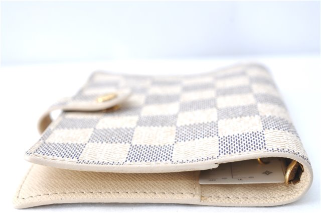 Authentic Louis Vuitton Damier Azur Agenda PM Day Planner Cover R20706 LV J1765