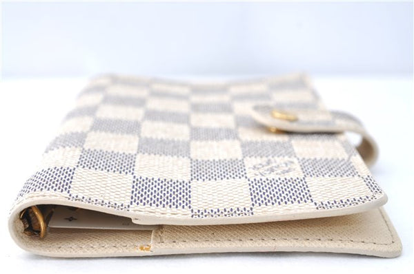 Authentic Louis Vuitton Damier Azur Agenda PM Day Planner Cover R20706 LV J1765