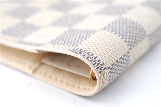 Authentic Louis Vuitton Damier Azur Agenda PM Day Planner Cover R20706 LV J1765