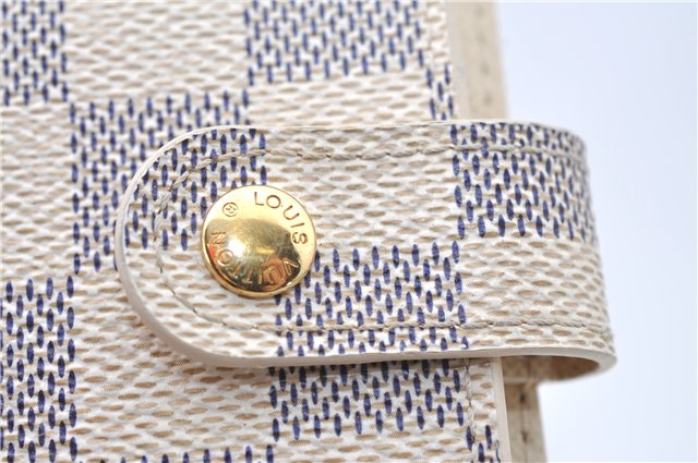 Authentic Louis Vuitton Damier Azur Agenda PM Day Planner Cover R20706 LV J1765