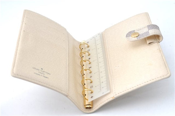 Authentic Louis Vuitton Damier Azur Agenda PM Day Planner Cover R20706 LV J1765