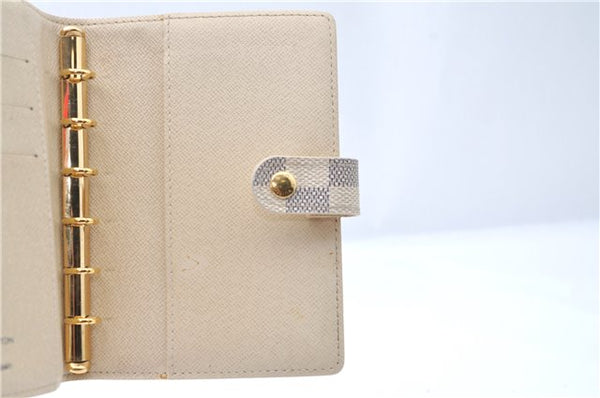 Authentic Louis Vuitton Damier Azur Agenda PM Day Planner Cover R20706 LV J1765