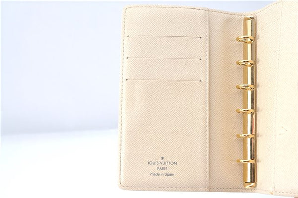 Authentic Louis Vuitton Damier Azur Agenda PM Day Planner Cover R20706 LV J1765