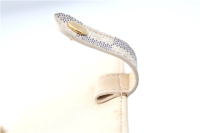 Authentic Louis Vuitton Damier Azur Agenda PM Day Planner Cover R20706 LV J1765