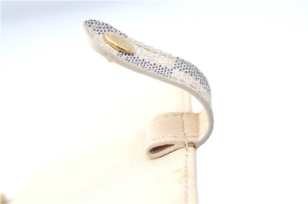 Authentic Louis Vuitton Damier Azur Agenda PM Day Planner Cover R20706 LV J1765