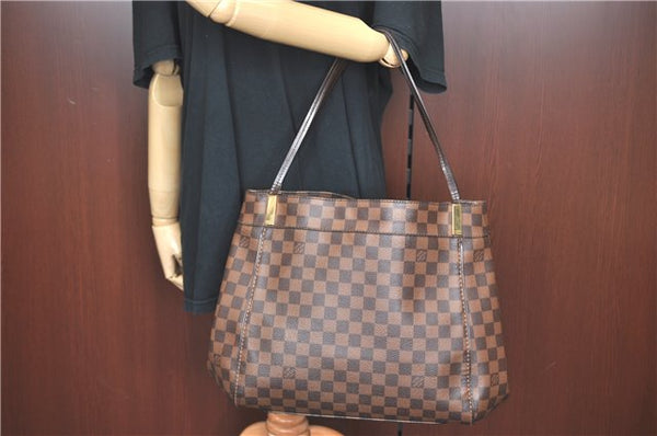 Authentic Louis Vuitton Damier Marylebone GM Shoulder Tote Bag N41214 LV J1766