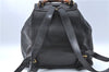 Authentic GUCCI Bamboo Backpack Leather Black J1768
