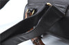 Authentic GUCCI Bamboo Backpack Leather Black J1768