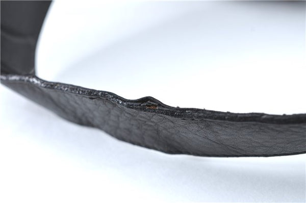 Authentic GUCCI Bamboo Backpack Leather Black J1768