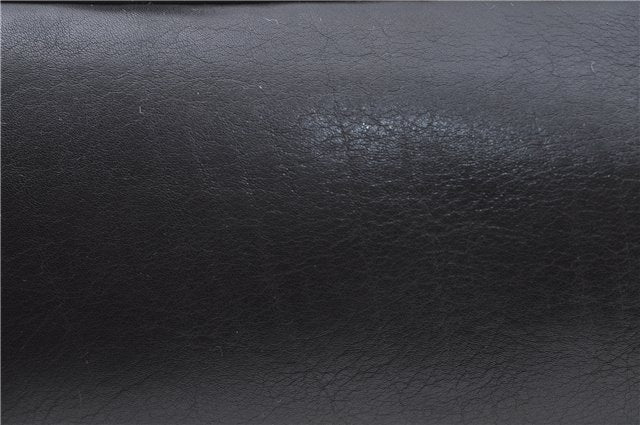 Authentic GUCCI Bamboo Backpack Leather Black J1768