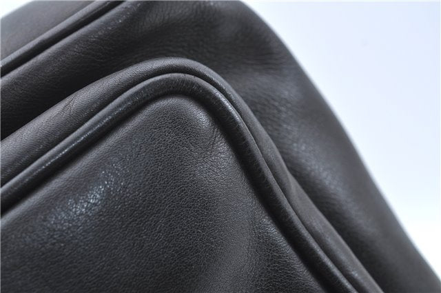 Authentic GUCCI Bamboo Backpack Leather Black J1768