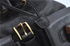 Authentic GUCCI Bamboo Backpack Leather Black J1768