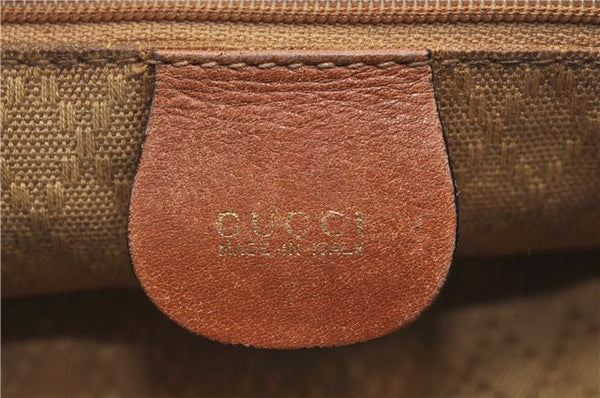 Authentic GUCCI Bamboo Backpack Leather Black J1768