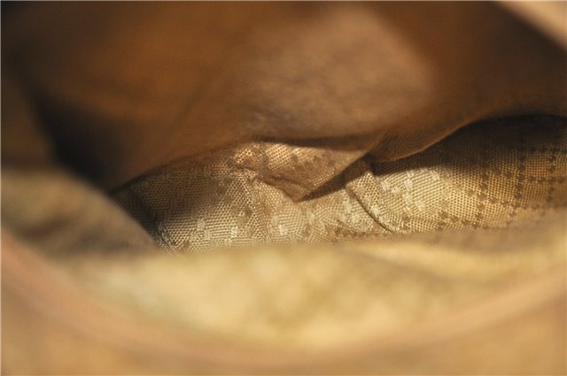 Authentic GUCCI Bamboo Backpack Leather Black J1768