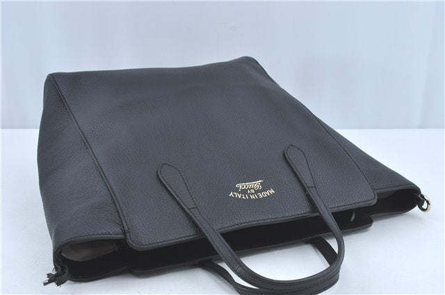 Authentic GUCCI 2Way Shoulder Tote Bag Leather 368824 Black J1769