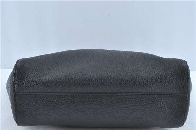 Authentic GUCCI 2Way Shoulder Tote Bag Leather 368824 Black J1769