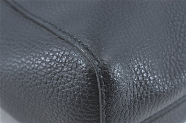 Authentic GUCCI 2Way Shoulder Tote Bag Leather 368824 Black J1769