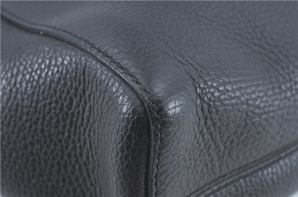 Authentic GUCCI 2Way Shoulder Tote Bag Leather 368824 Black J1769