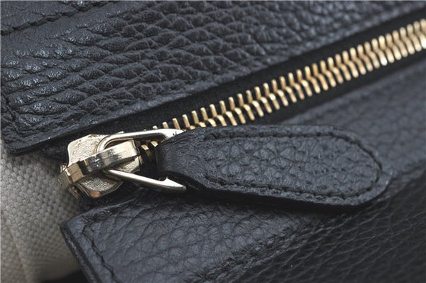 Authentic GUCCI 2Way Shoulder Tote Bag Leather 368824 Black J1769