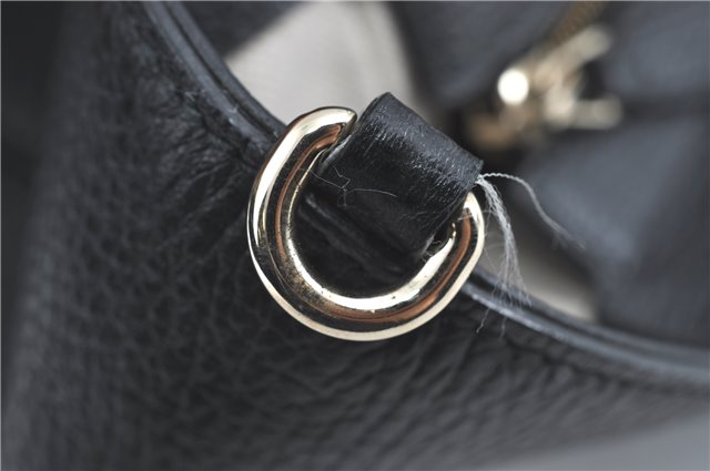 Authentic GUCCI 2Way Shoulder Tote Bag Leather 368824 Black J1769