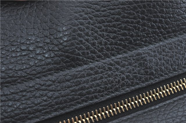 Authentic GUCCI 2Way Shoulder Tote Bag Leather 368824 Black J1769