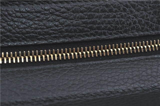 Authentic GUCCI 2Way Shoulder Tote Bag Leather 368824 Black J1769