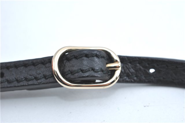 Authentic GUCCI 2Way Shoulder Tote Bag Leather 368824 Black J1769