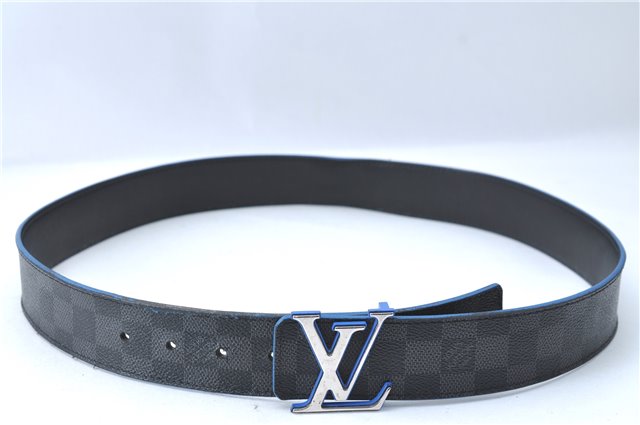 Louis Vuitton Damier Graphite Ceinture Initial Belt M9425 90cm 35.4