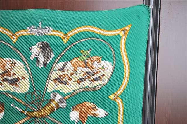 Authentic HERMES Pleats Scarf 