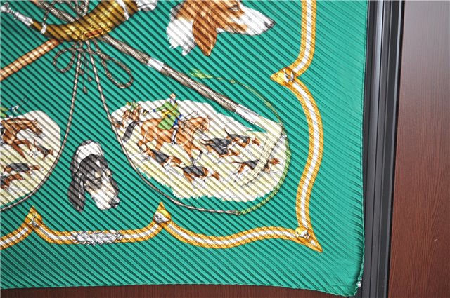 Authentic HERMES Pleats Scarf 