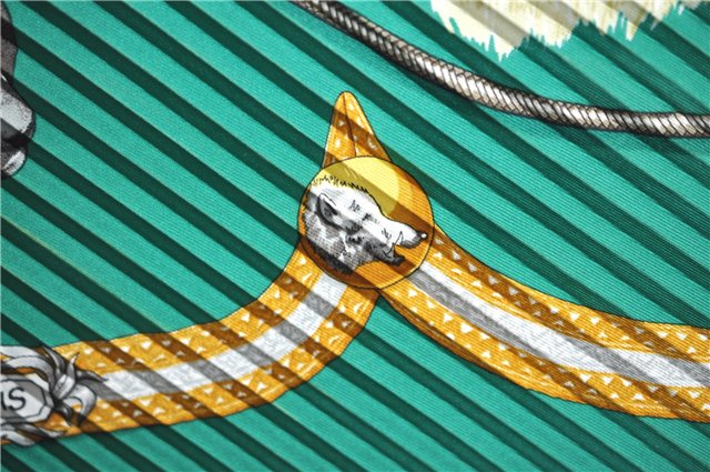 Authentic HERMES Pleats Scarf 